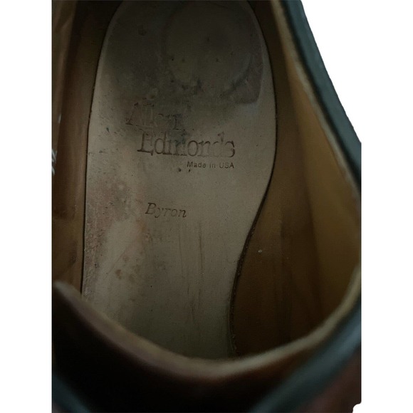 Allen Edmonds Size‎ 9.5C Byron 2034 Cap-Toe Oxford Chili Brown Shoes Great Cond - Picture 6 of 8